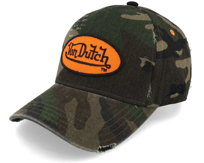 Von Dutch Oval Patch Camo/Orange Adjustable online