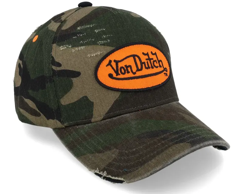 Von Dutch Oval Patch Camo/Orange Adjustable online