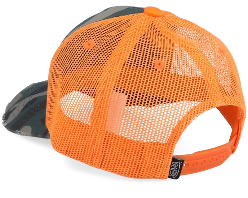 Von Dutch Oval Patch Camo/Orange Trucker online