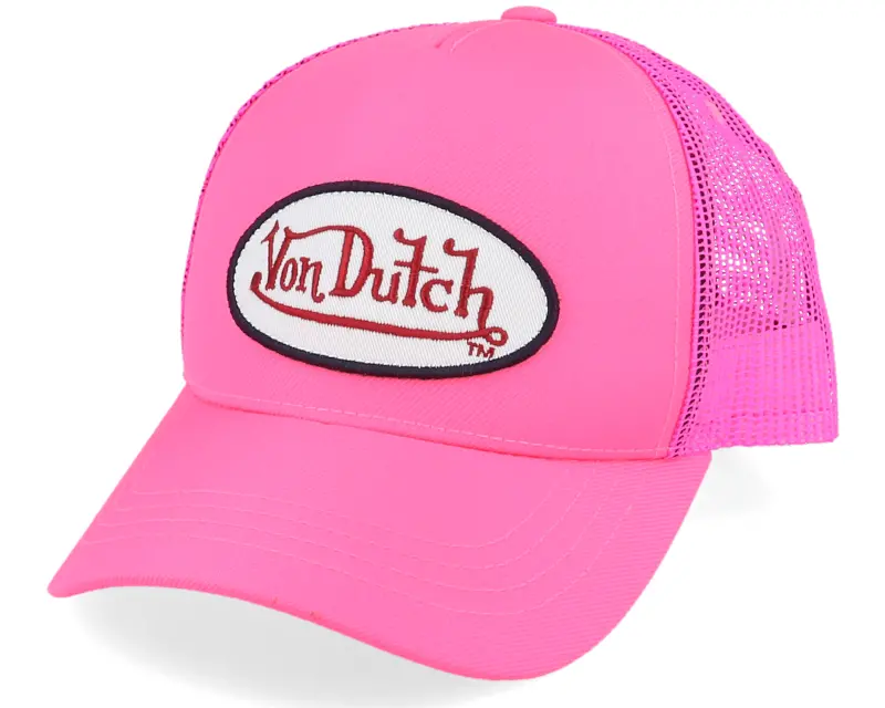 Von Dutch Oval Patch Fresh Neon Pink Trucker online