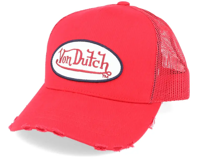 Von Dutch Oval Patch Fresh Red Trucker online