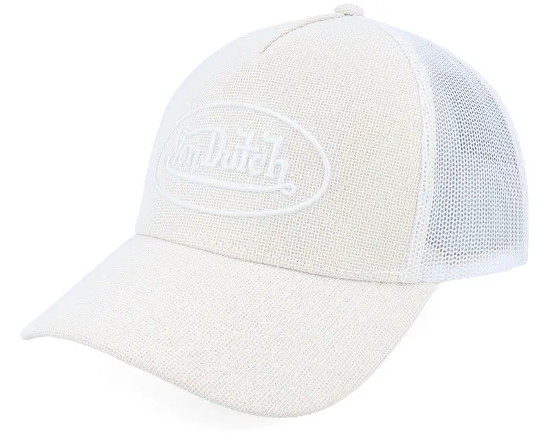Von Dutch Oval Patch Glitter Grey/Beige Trucker online