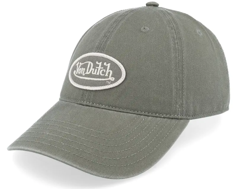 Von Dutch Oval Patch Grey Von Dutch Dad Cap online