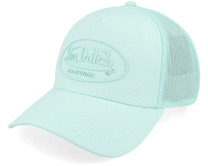 Von Dutch Oval Patch Light Blue A-Frame Trucker online