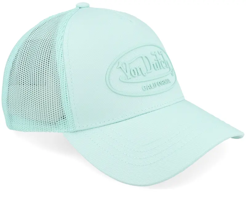 Von Dutch Oval Patch Light Blue A-Frame Trucker online