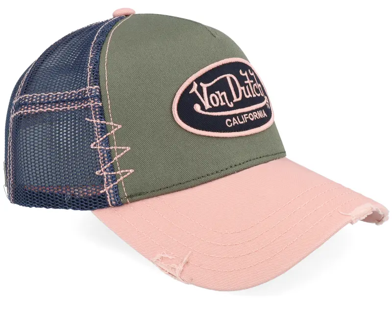 Von Dutch Oval Patch Navy/Dark Green/Pink Trucker online