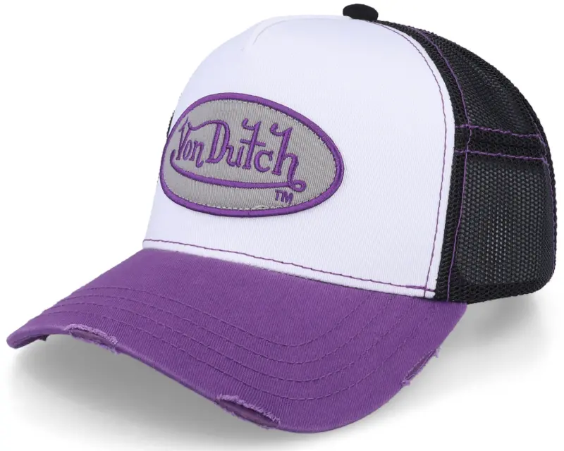 Von Dutch Oval Patch Sum White/Black/Purple Trucker online