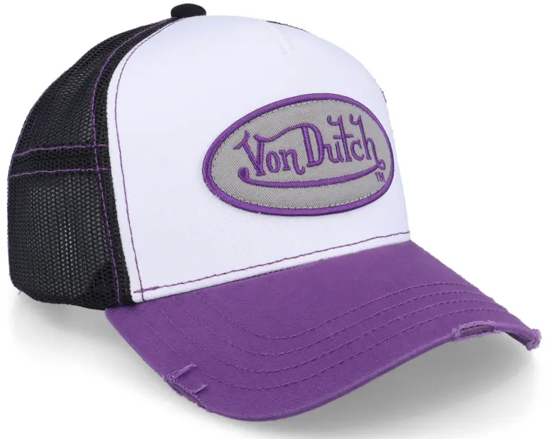 Von Dutch Oval Patch Sum White/Black/Purple Trucker online