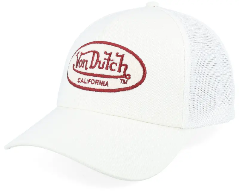 Von Dutch Oval Patch White A-Frame Trucker online