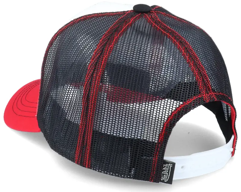 Von Dutch Oval Patch White/Black/Red Trucker online