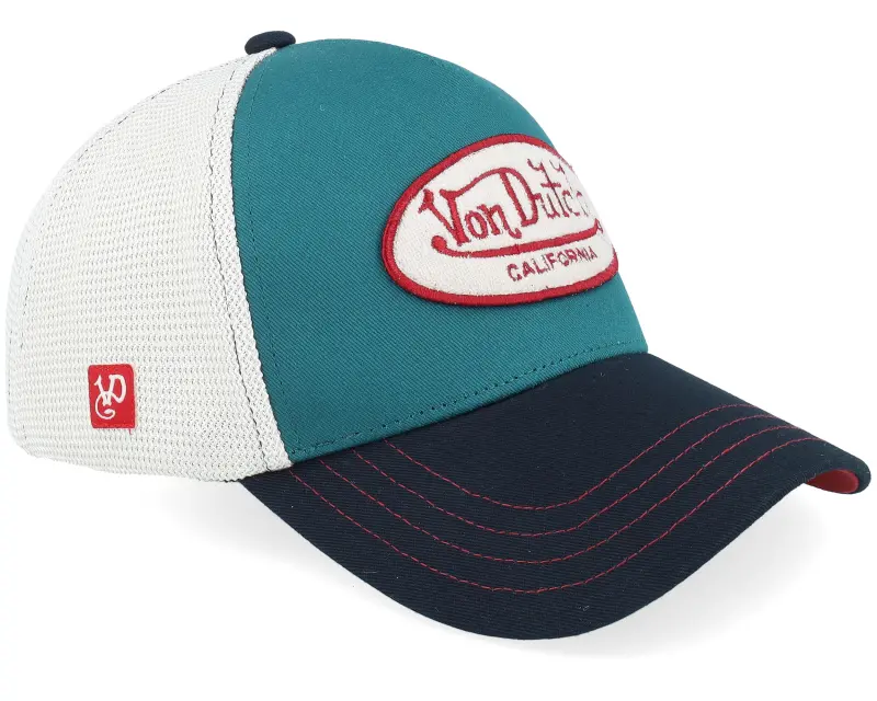 Von Dutch Oval Patch White/Blue/Black A-Frame Trucker online