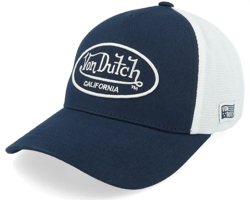Von Dutch Oval Patch White/Blue Trucker online