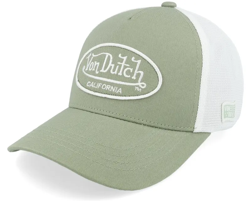 Von Dutch Oval Patch White/Green Trucker online