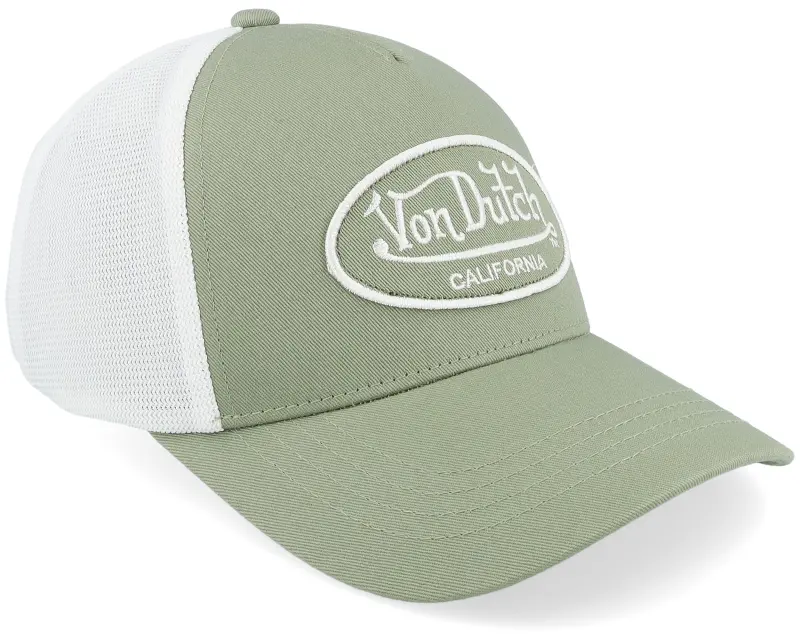Von Dutch Oval Patch White/Green Trucker online