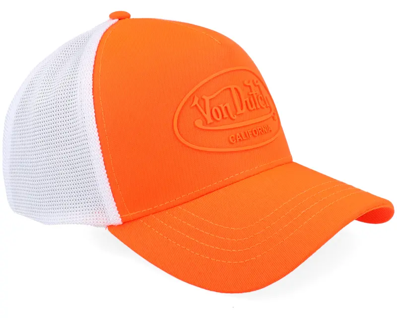 Von Dutch Oval Patch White/Orange Trucker online