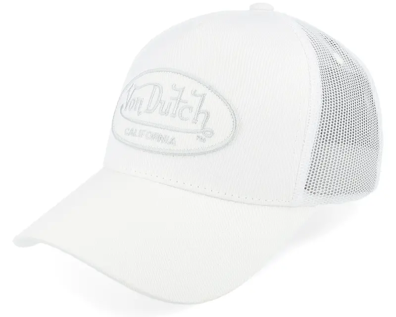 Von Dutch Oval Patch White Trucker online