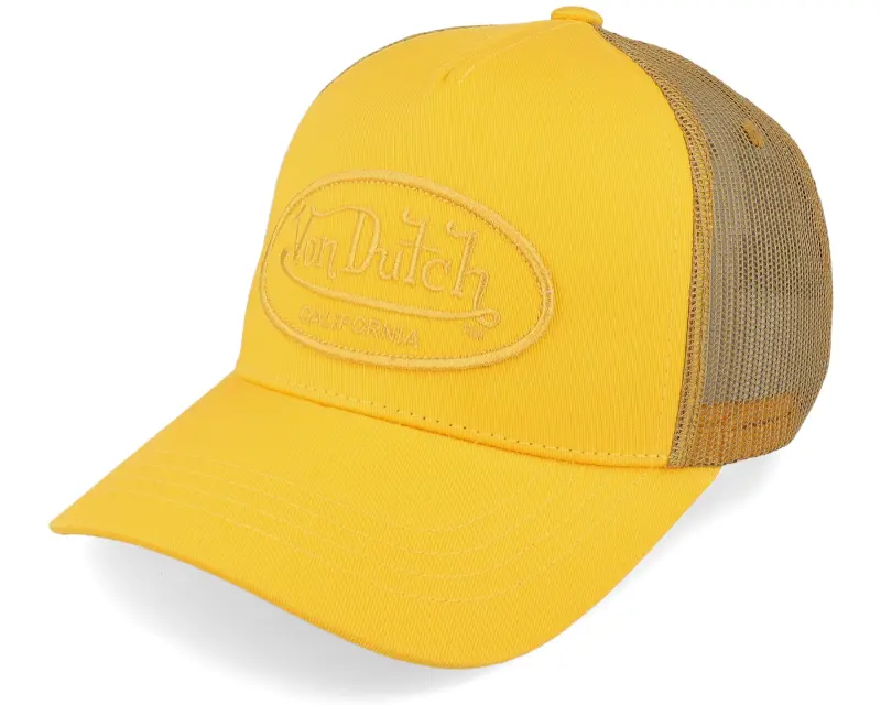Von Dutch Oval Patch Yellow Trucker online