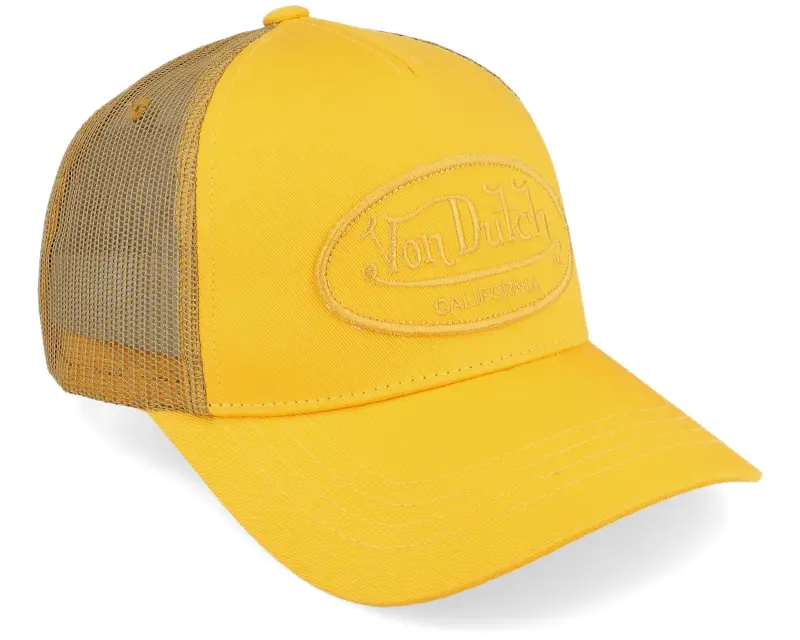 Von Dutch Oval Patch Yellow Trucker online