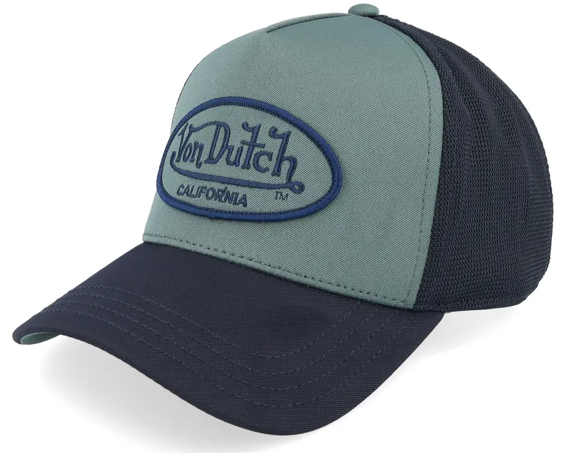 Von Dutch Oval PatchNavy/Light Blue A-Frame Trucker online