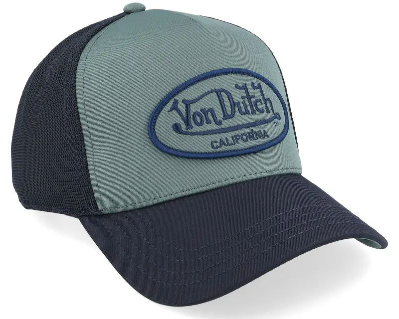 Von Dutch Oval PatchNavy/Light Blue A-Frame Trucker online