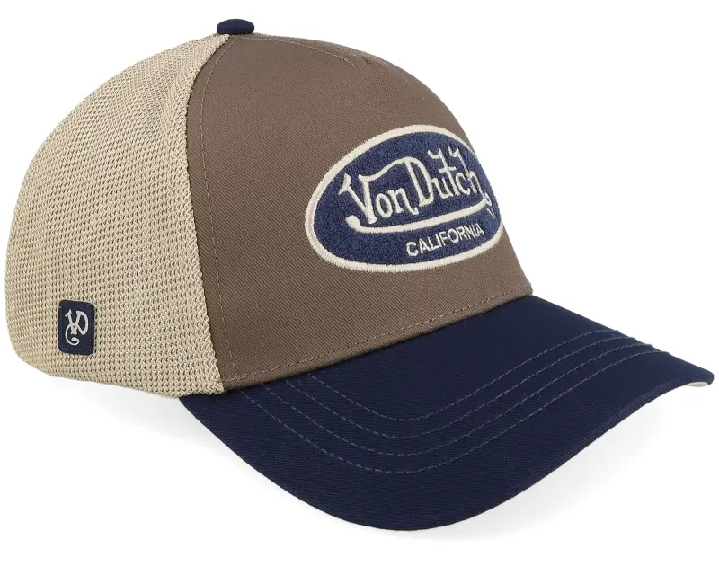 Von Dutch Oval Terry Patch Beige/Brown/Black Trucker online
