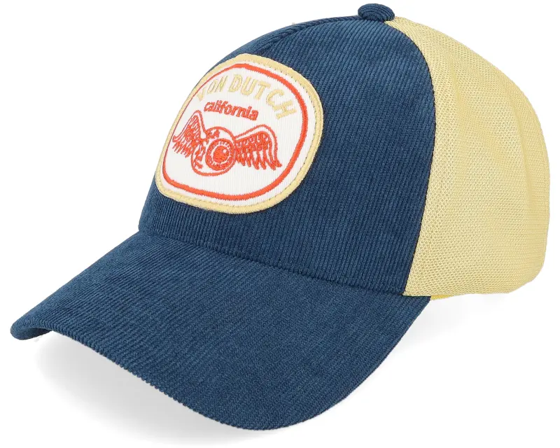 Von Dutch Patch Beige/Navy A-Frame Trucker online