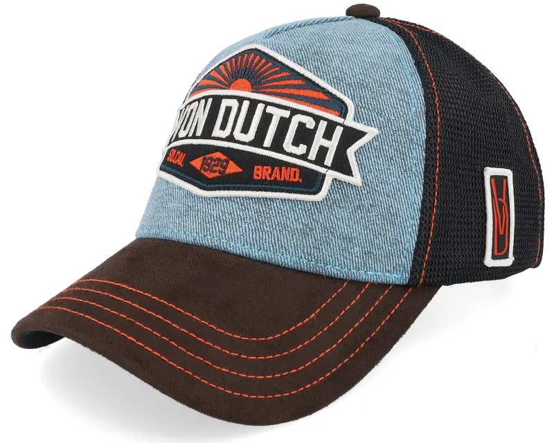 Von Dutch Patch Black/Blue A-Frame Trucker online
