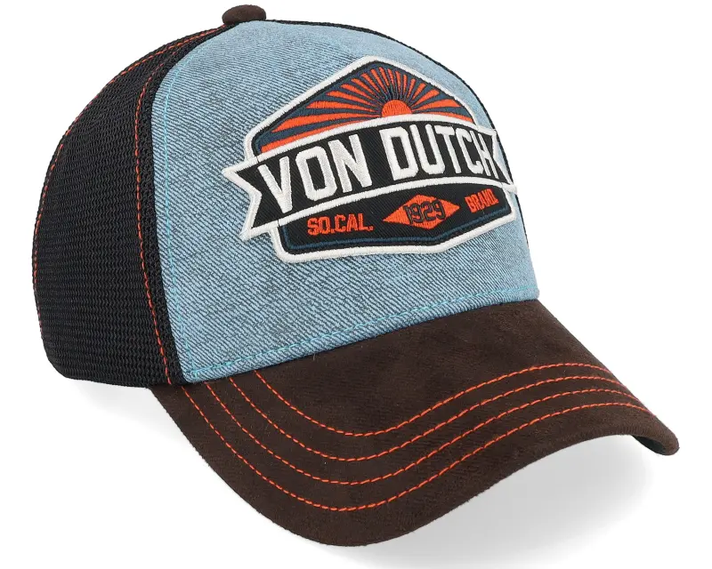Von Dutch Patch Black/Blue A-Frame Trucker online