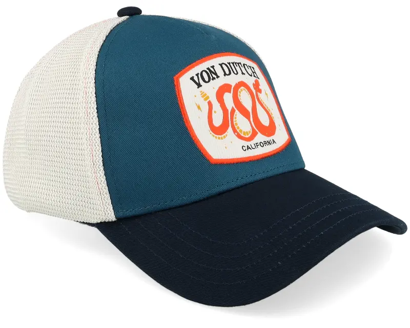 Von Dutch Patch White/Blue/Black A-Frame Trucker online