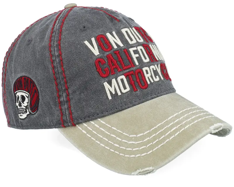 Von Dutch Retro Embroidery Black/Green Dad Cap online