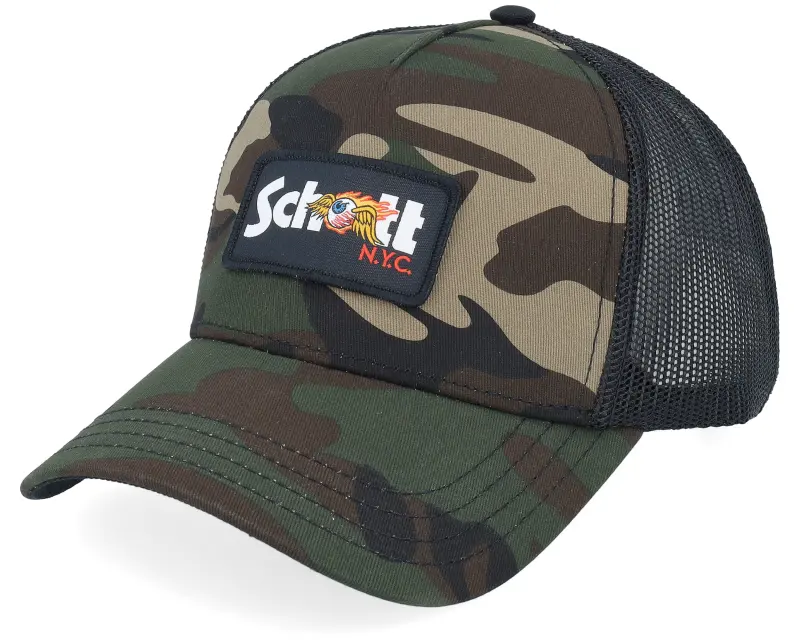 Von Dutch Schott Patch Black/Camouflage A-Frame Trucker online