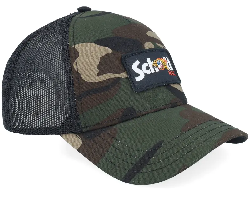 Von Dutch Schott Patch Black/Camouflage A-Frame Trucker online