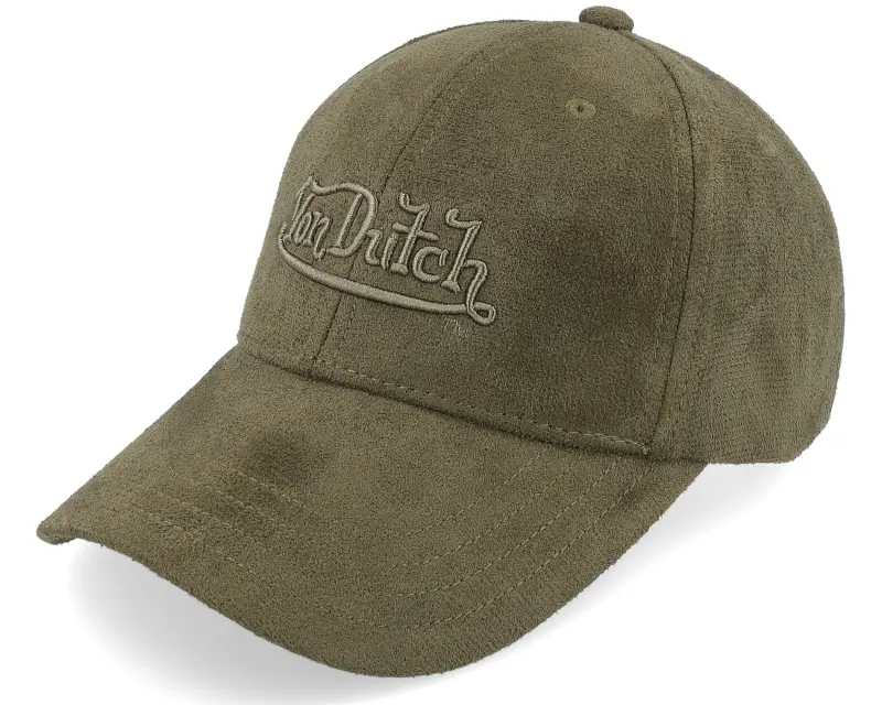 Von Dutch Screen Print Baseball Cap Dark Green Adjustable online