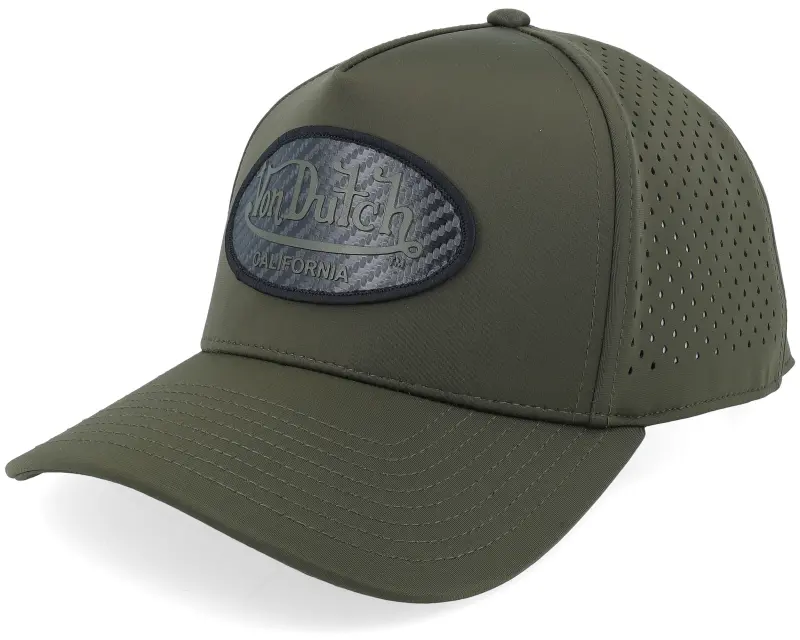 Von Dutch Sport Oval Patch Dark Green A-Frame Trucker online