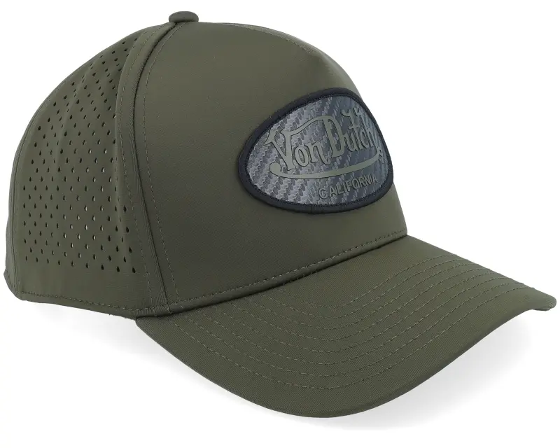 Von Dutch Sport Oval Patch Dark Green A-Frame Trucker online