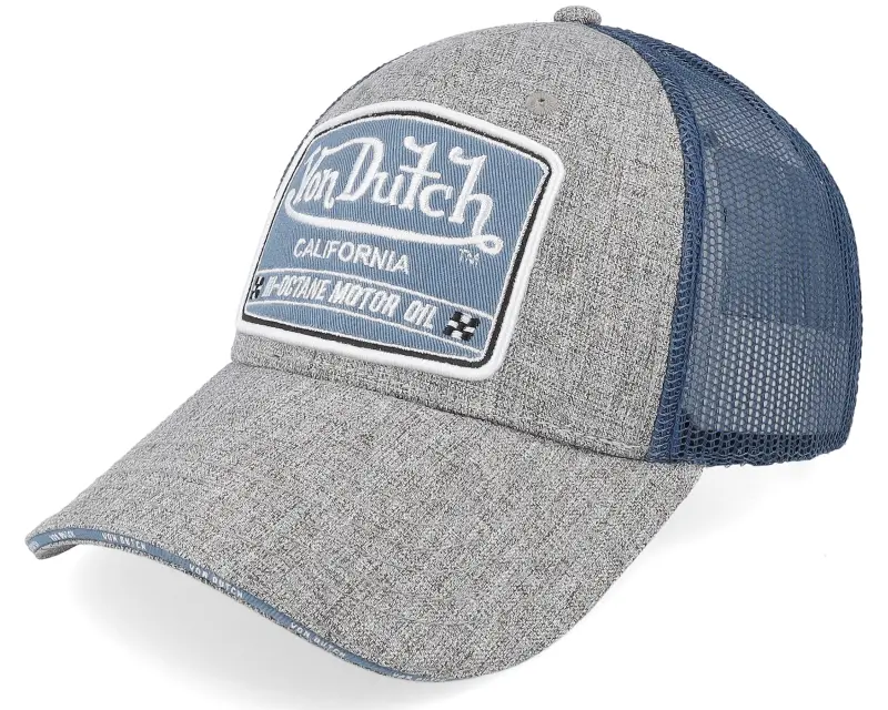 Von Dutch Square Patch Blue/Grey Trucker online