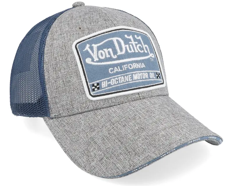 Von Dutch Square Patch Blue/Grey Trucker online