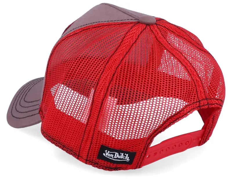 Von Dutch Square Patch Brown/red Trucker online