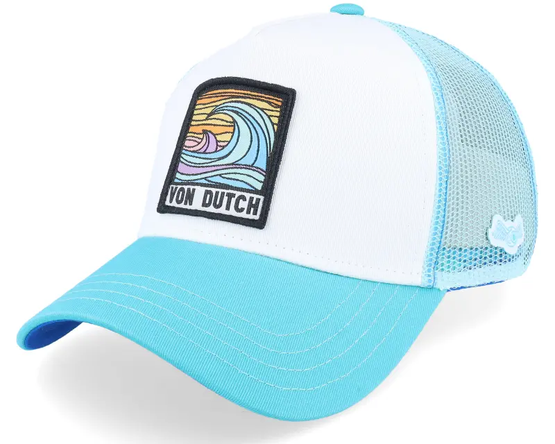 Von Dutch Square Patch Surf Turqouise/White A-Frame Trucker online