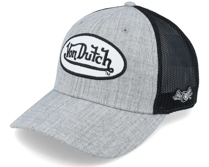 Von Dutch Terry Light Heather Grey/Black Trucker online