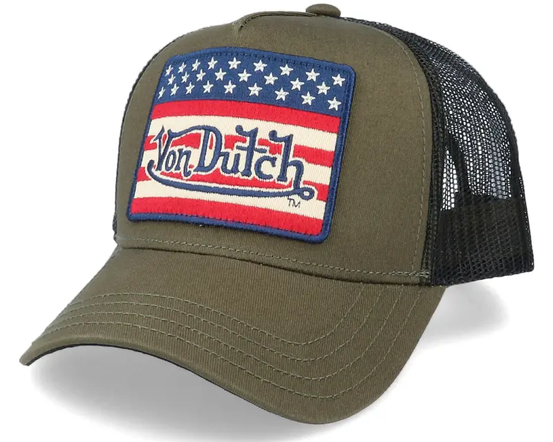 Von Dutch US Flag Military/Black Trucker online
