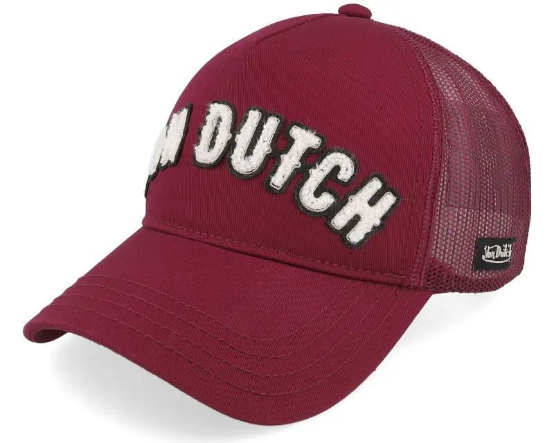 Von Dutch Vd Logo Burgundy A-Frame Trucker online