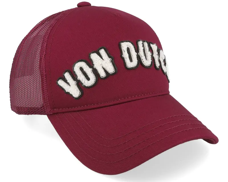 Von Dutch Vd Logo Burgundy A-Frame Trucker online
