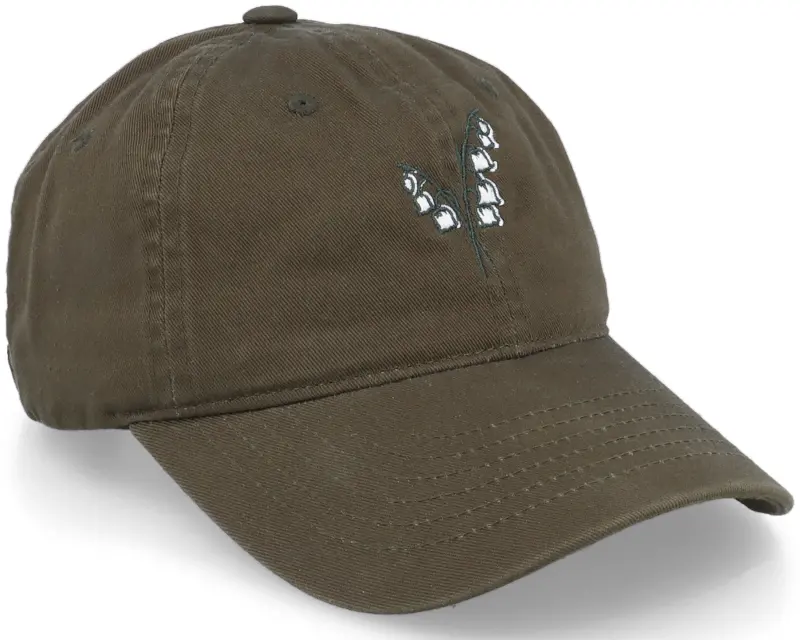 Wei Lily Of The Valley Washed Cotton Olive Mom Cap online