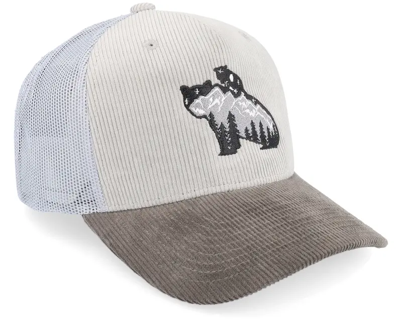 Wild Spirit Bear & Nature Cord Grey/Darkgrey Trucker online