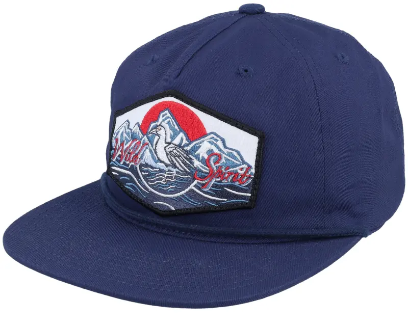Wild Spirit Bird & Mountains Patch Navy Rope 5-panel Snapback online