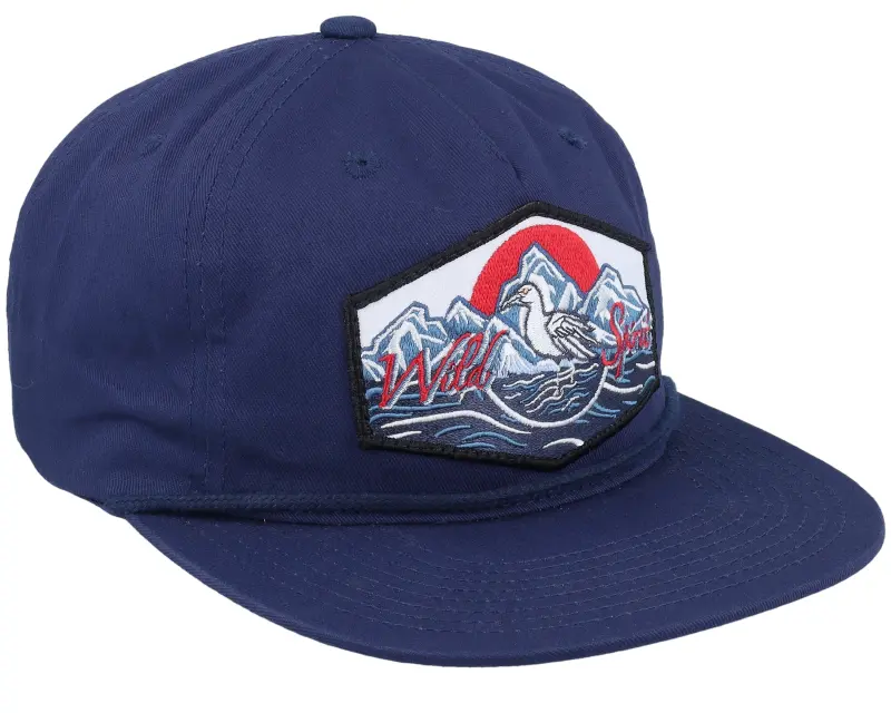 Wild Spirit Bird & Mountains Patch Navy Rope 5-panel Snapback online