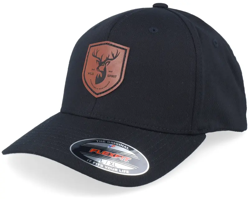 Wild Spirit Brown Deer Shield Patch Black Flexfit online