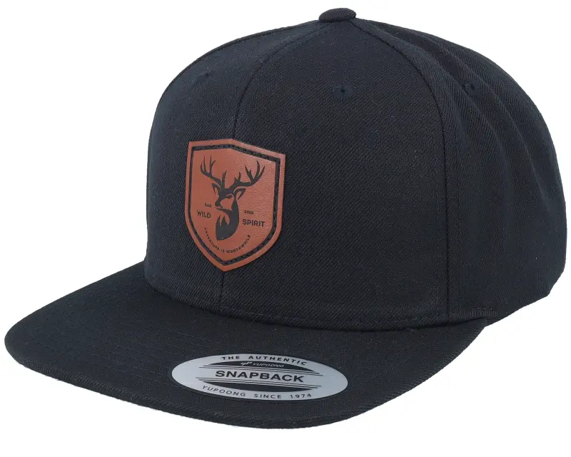 Wild Spirit Brown Deer Shield Patch Black Snapback online