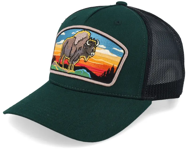Wild Spirit Buffalo Big Patch Light Forest/Black Trucker online